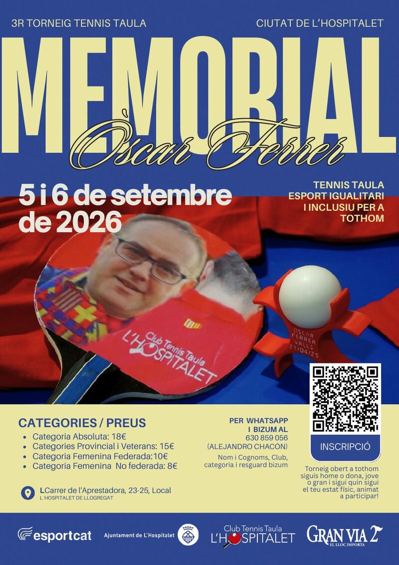 Cartell Memorial Òscar Ferrer 2026
